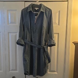 Tommy Hilfiger Blue Long Sleeve Dress